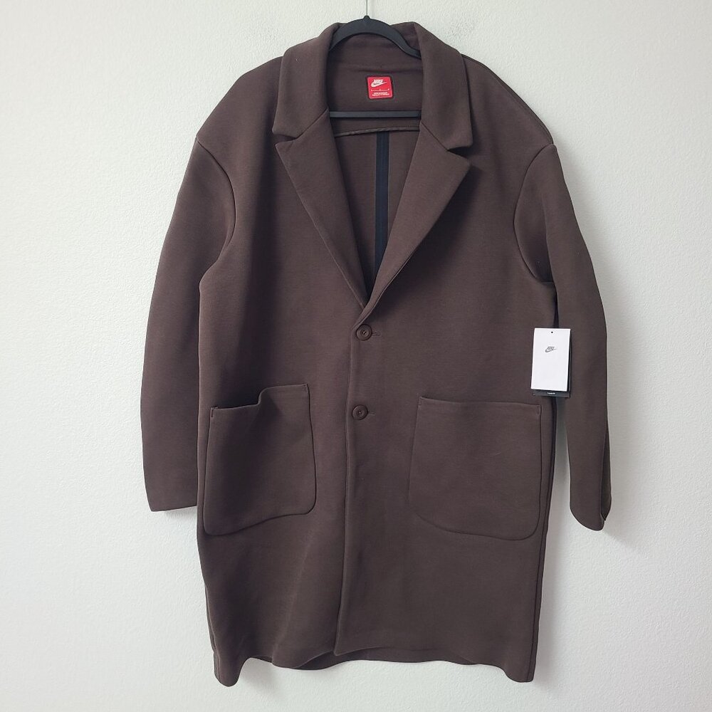 Nike Tech Fleece Reimagined Trench Coat FN0601-237 Size L Brown